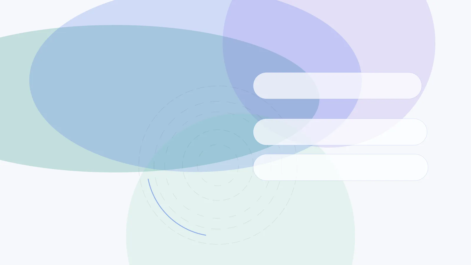 Abstract cover for Cloud and API risk validation before an enterprise security review: layered horizon bands and rings in teal, blue, and violet.