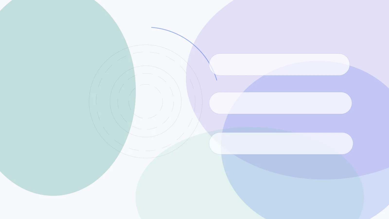 Abstract cover for Cloud Security Review: What Enterprise Buyers Usually Ask For: layered horizon bands and rings in teal, blue, and violet.