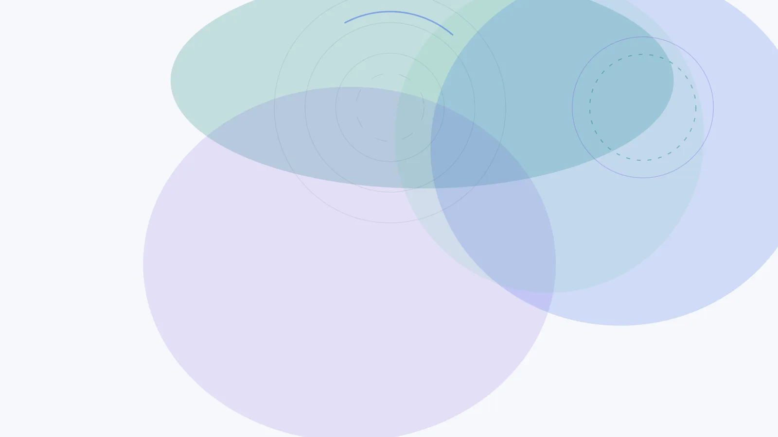 Abstract cover for Mobile App VAPT: What SaaS Teams Often Miss: concentric rings and a scanning arc in teal, blue, and violet.