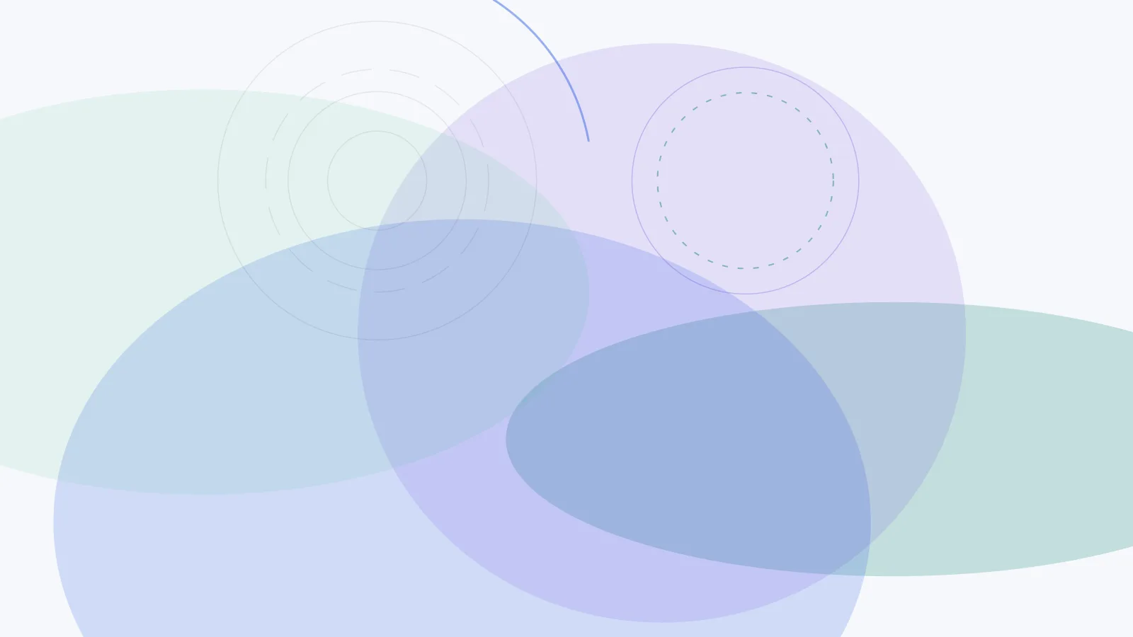 Abstract cover for How to Prepare for a VAPT Before an Enterprise Customer Review: concentric rings and a scanning arc in teal, blue, and violet.